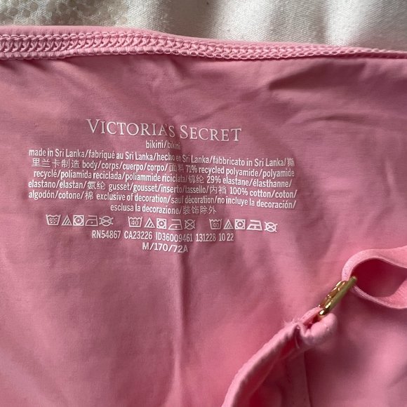 Victoria’s Secret adjustable sides bikini pink underwear panties size medium nwt - Picture 3 of 6